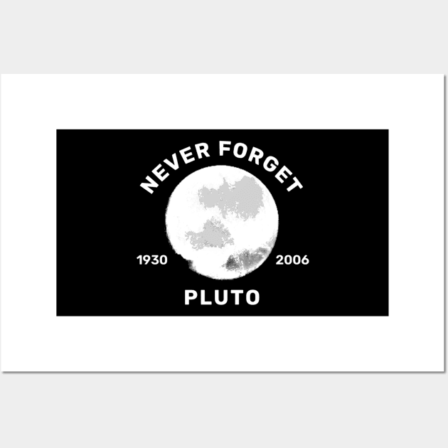 Pluto - Never Forget 1930 - 2006 Wall Art by TidenKanys